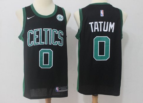 Boston Celtics #0 Jayson Tatum Jersey Black Fan Edition